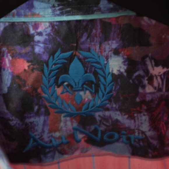 COPY - Au Noir salmon checks dress shirt size 6 or 2XL - Picture 8 of 11